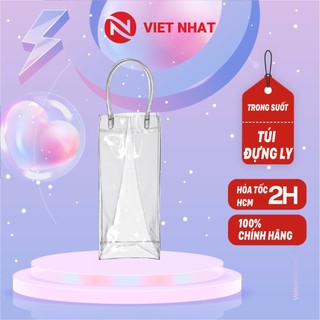 Túi trong suốt ☘️VIỆT NHẬT☘️Túi nhựa đựng bình, ly giữ nhiệt, chất liệu nhựa siêu dẻo, tiện dụng