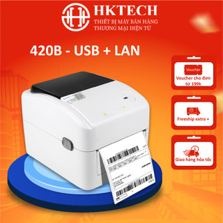 Máy in tem nhãn, mã vận đơn TMĐT Xprinter 420B , USB + LAN, BLUETOOTH