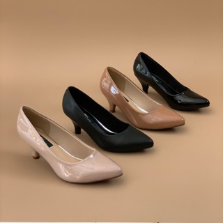 [shop giay minh thu]Giày VIP công sở cao 3cm gót bầu MT002