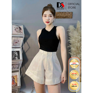 Quần Short Nữ ống Loe Quần Đùi Dasinoo ống Rộng Thời Trang Chất Tuyết Mưa Mềm Mịn