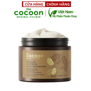 Bơ dưỡng thể cà phê đắk lắk cocoon 200ml thuần chay
