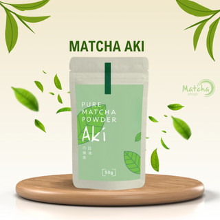 Bột Matcha trà xanh Matcha Aki Nhập Khẩu Nhật Bản Trong Pha Chế, Làm Bánh, Đắp Mặt Nạ, Trà Đạo phân loại 20 - 100gram