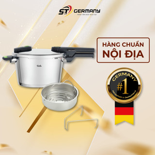 Nồi áp suất fissler vitaquick green kèm xửng hấp nội địa đức made in germany, nồi áp suất đa năng cao cấp germanysnt