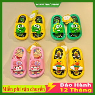 Dép bánh mì trẻ em, dép lê đúc bánh mì khủng long vịt vàng siêu cute cho bé trai bé gái