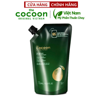 Bigsize - Dầu gội bưởi Cocoon Túi Refill giúp giảm gãy rụng và làm mềm tóc 500ml - Thuần Chay