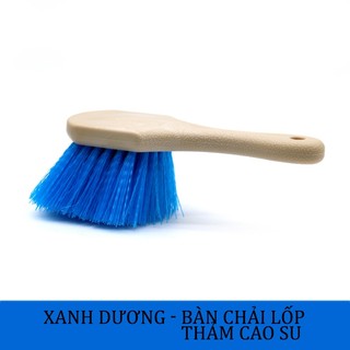 Bàn chải vệ sinh lốp màu xanh dương sợi cứng
