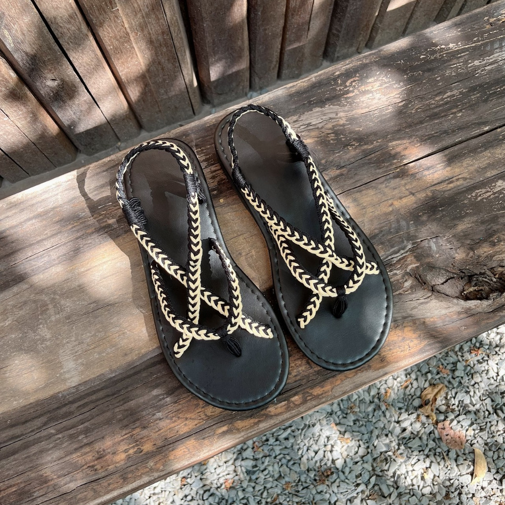 Giày Sandal nữ boho đi biển dạo phố