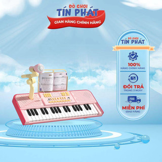 Đồ chơi đàn piano điện tử 37 phím kèm micro cho bé tập đàn hát, phát triển kĩ năng âm nhạc
