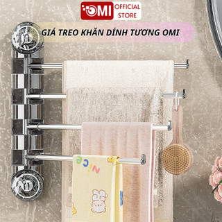 Giá Đỡ Treo Khăn Tắm OMI Gắn Tường Đa Năng Tiết Kiệm Không Gian Nhà Tắm, Móc Treo Đồ Nhà Tắm
