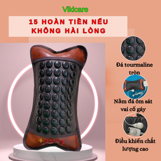 Gối đá nóng giảm đau vai cổ gáy-gối massage đá nóng