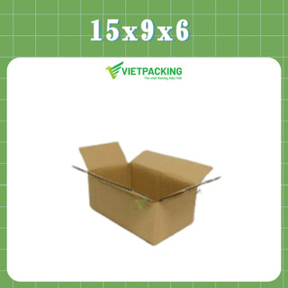 15x9x6 Combo 50 hộp carton đóng gói hàng ship COD tiện lợi, hộp cứng cáp