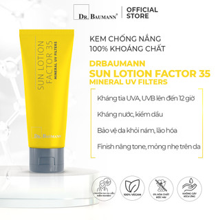 Kem chống nắng Dr. Baumann thuần vật lý Sun Lotion Factor 35 Mineral UV Filters