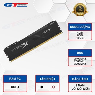 Ram DDR4 8GB 2666Mhz Tản HyperX - New Box CTY Bảo Hành 3 Năm