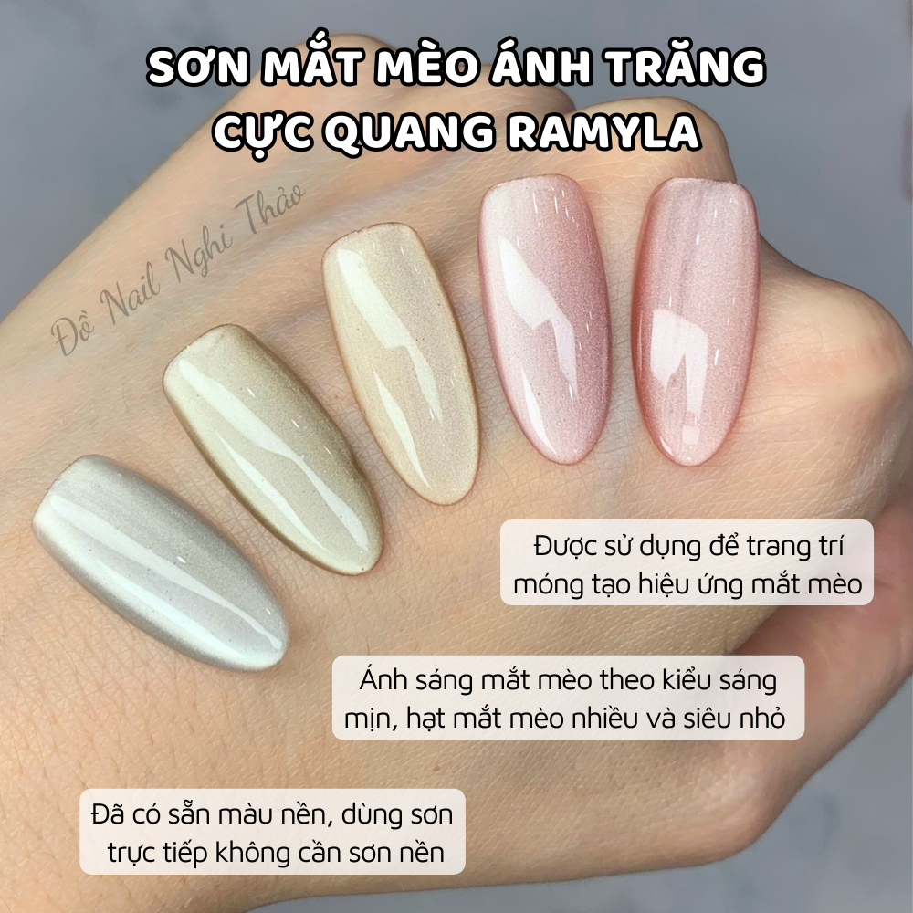 Sơn gel mắt mèo ánh trăng cực quang RAMYLA 15ml JELIVA