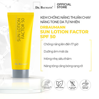 Kem chống nắng nâng tone Dr. Baumann Sun Lotion Factor 50 75ml