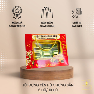Túi giấy đựng yến hũ chưng sẵn 6 hũ/ 10 hũ - mẫu đa dạng, sang trọng