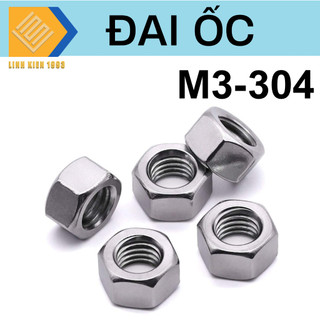 [ 10 con ] M3-304 Đai ốc Inox 304