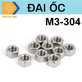 [ 10 con ] M3-304 Đai ốc Inox 304