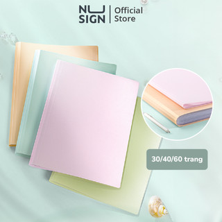  File lá file đựng tài liệu A4 30/40/60 lá Deli Tệp đựng tài liệu Bìa file lưu trữ nhiều ngăn