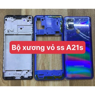 Bộ xương sườn+ vỏ sam sung A21S -ráp máy chuẩn
