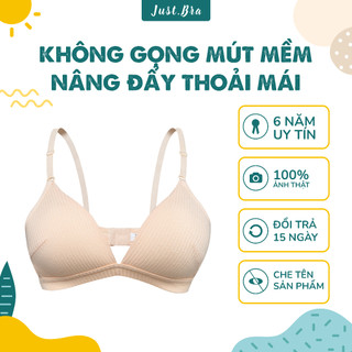 Áo ngực mút mỏng Just Bra chất liệu thun gân mềm mại, mút mỏng thông hơi thoáng khí AB393