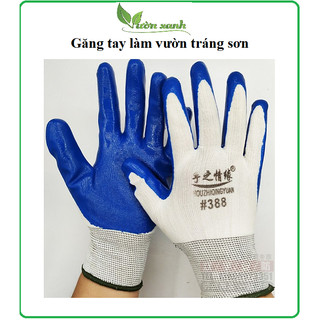 Găng tay làm vườn chống trơn trượt ( free size) trắng/ xanh