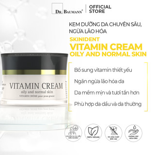 Kem dưỡng chống lão hóa cho da dầu và da thường SkinIdent Vitamin Cream Oily And Normal Skin