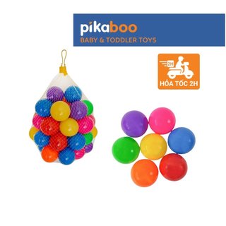 Quả bóng sắc màu Pikaboo đường kính 7cm cho bé trai bé gái vui chơi cùng bể bơi phao trong ngày hè