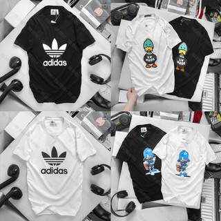 Áo Phông Cộc Tay Cổ Tròn Unisex Chất Liệu Cotton 100% Logo in Sắc Nét Phong Cách Thể Thao Năng Động