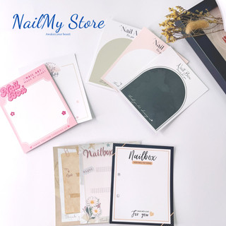 Bìa nailbox 2 mặt - Thẻ gắn móng tay giả, bìa nailbox thiết kế size 9x11cm giấy C300