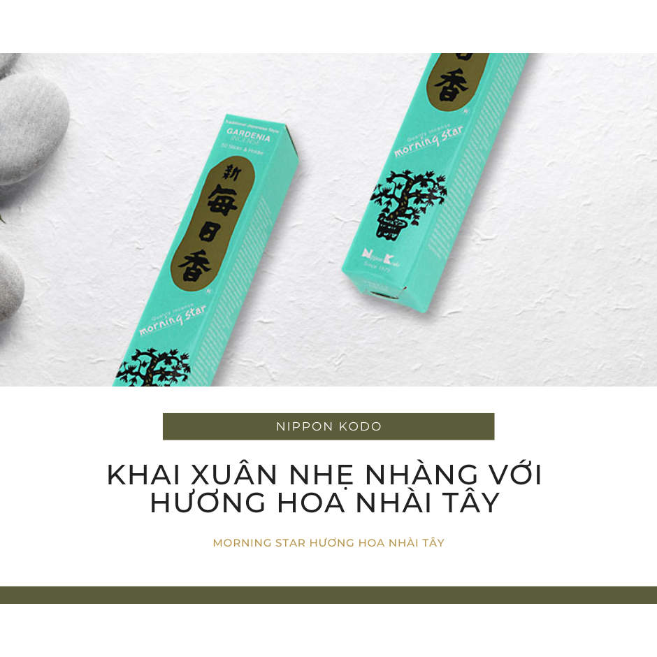 Nhang thơm Morning Star - Thanh hương Nhật Bản thư giãn định tâm Nippon Kodo