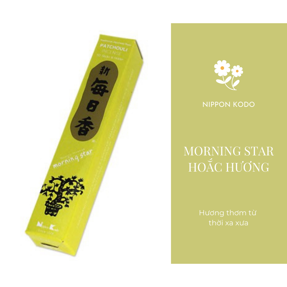 Nhang thơm Morning Star - Thanh hương Nhật Bản thư giãn định tâm Nippon Kodo