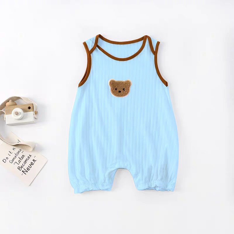 [Thun lạnh] bộ body cho bé, bodysuit cho bé chất mát lạnh quần áo sơ sinh  hình động vật đáng yêu cho bé  0-12 tháng