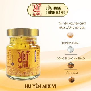 3 Hũ YẾN HOÀNG KIM Chưng Mix Vị 36% Yến sào Khánh Hòa 70ml