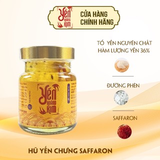 Yến Hoàng Kim Set 3 Hũ Yến Chưng Sẵn Saffaron- hũ 36% Yến Sào Khánh Hòa nguyên chất, tăng cường sức khỏe