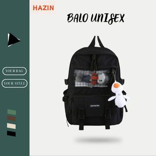 Balo nữ thời trang HAZIN cao cấp đi học đi chơi phong cách hàn quốc đựng vừa laptop 15inch
