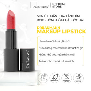Son môi trang điểm thuần chay Dr. Baumann Makeup Lipstick -4 gram