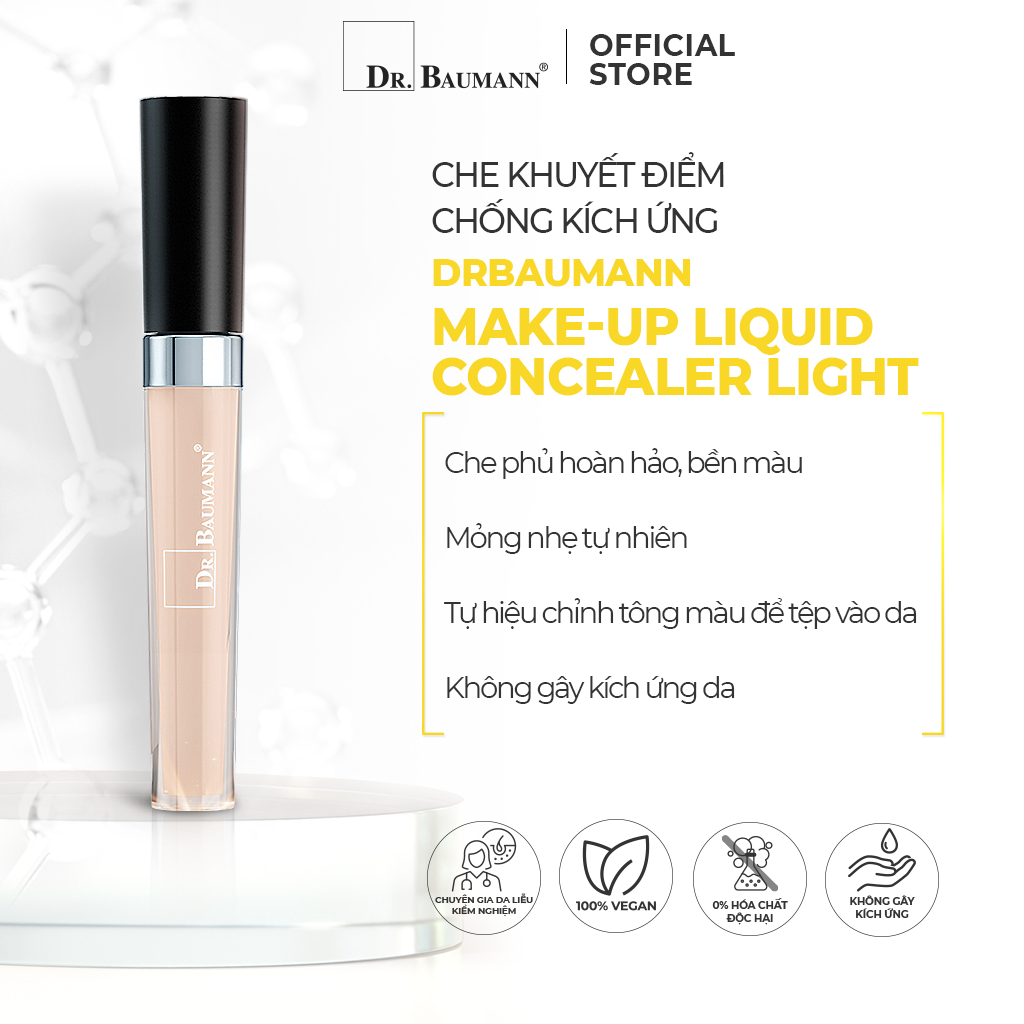 Cây Che Khuyết Điểm Dr. Baumann Liquid Concealer  4.5 ml