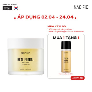 Kem dưỡng ẩm, phục hồi da Nacific Real Floral Air Cream Calendula 100ml