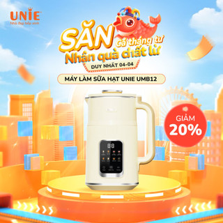  Máy Làm Sữa Hạt Unie UMB12 Chống Nóng Chống Trượt Công Suất 1000W Dung Tích 1200ML Hàng Chính Hãng Bảo Hành 12 Tháng 