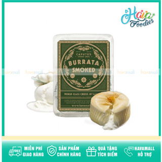 Phô mai burrata xông khói iqf casa rinaldi 200g – smoked burrata cheese