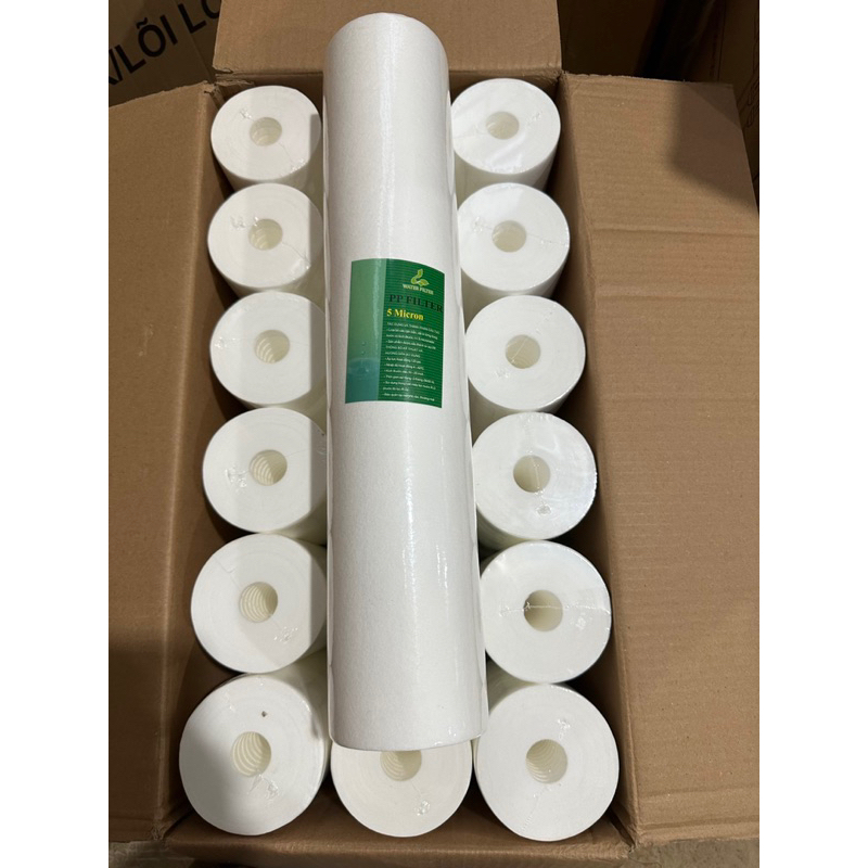 lõi lọc thô béo 20inch, lõi béo 20inch,lõi lọc nước số 1 béo 20inch dài 51cmx11cm.lõi bông béo dùng 