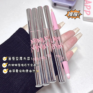 Bút kẻ viền môi Hai Đầu Cappuvini - Một đầu Cọ tán môi và một đầu chì kẻ viền môi
