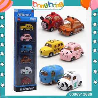 Bộ 6 xe mô hình Cartoon AlloyCar - Bằng sắt