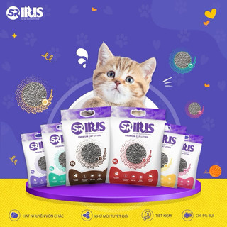 [Bao 9L] Cát vệ sinh than hoạt tính cho mèo IRIS Than Hoạt Tính siêu vón siêu khử mùi