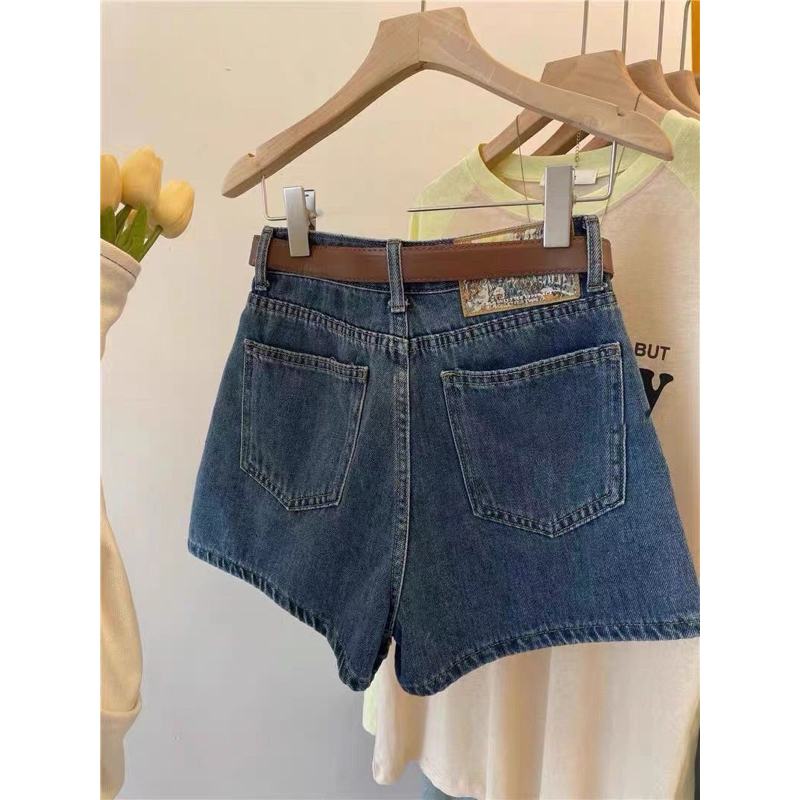 Quần jean short nữ Mẫu Mới nhất 2024,Quần Short đùi lưng cao phối túi trước phong cách hàn quốc, Quần cộc jean Q45 | BigBuy360 - bigbuy360.vn