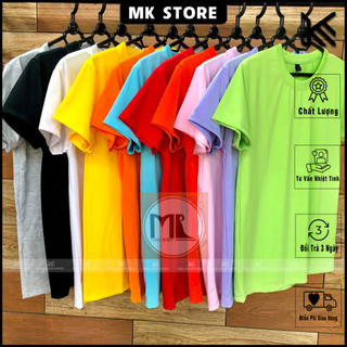 Áo Thun Nhiều Màu unisex (MK) Áo Thun Tay Ngắn Form Xuông Đủ Size Vải Dày Mịn, thoáng mát (TT02)