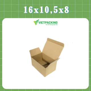 16x10,5x8 Combo 20 hộp carton nắp gài chuyên đựng quà tặng và phụ kiện, hộp carton Vietpacking đựng mỹ phẩm, quần áo
