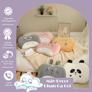 Gối cao su non bụng mèo hình totoro nhiều màu, size 35x55cm
