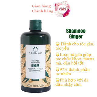 Dầu gội đầu chứa tinh chất gừng The Body Shop Ginger Scalp Care Shampoo